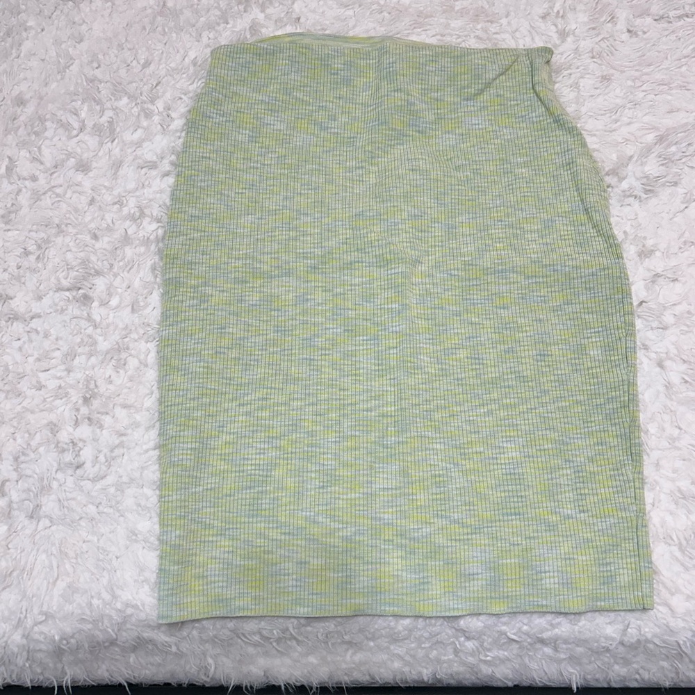 Express Light Green Pencil Skirt